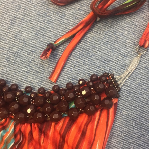 Heart SOUL Colorful Bohemian Maxi Dress, M - Picture 8 of 9